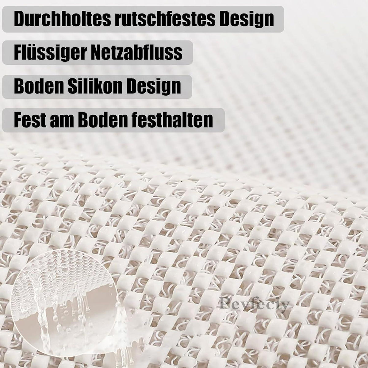 Rutschfeste Duschmatte 100x150 cm – Modern & Komfortabel