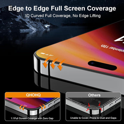 Panzerglas für iPhone 16 Plus Kamera Schutzfolie [3+3 Stück] 9H+ Glas