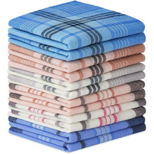 Herren Taschentücher aus Baumwolle – 12er Set, Plaid Design