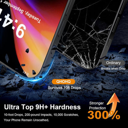 Panzerglas Sichtschutz für iPhone 16 Kamera 9H+ Anti-Spähen Folie [3+3