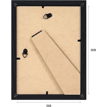 Spotjoy Bilderrahmen 15x20cm 3er-Set Schwarz Holzrahmen