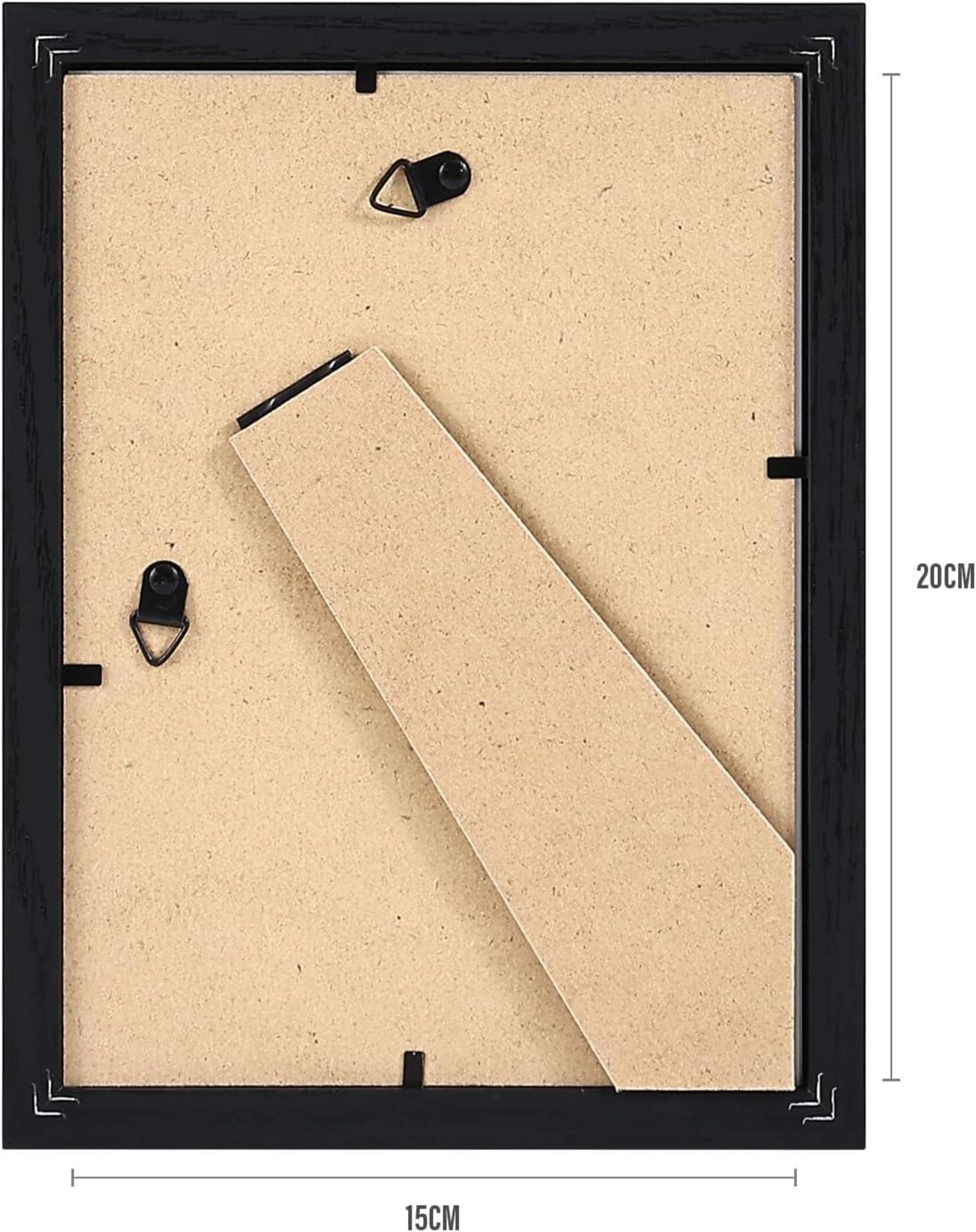Spotjoy Bilderrahmen 15x20cm Schwarzes Holzrahmen-Set