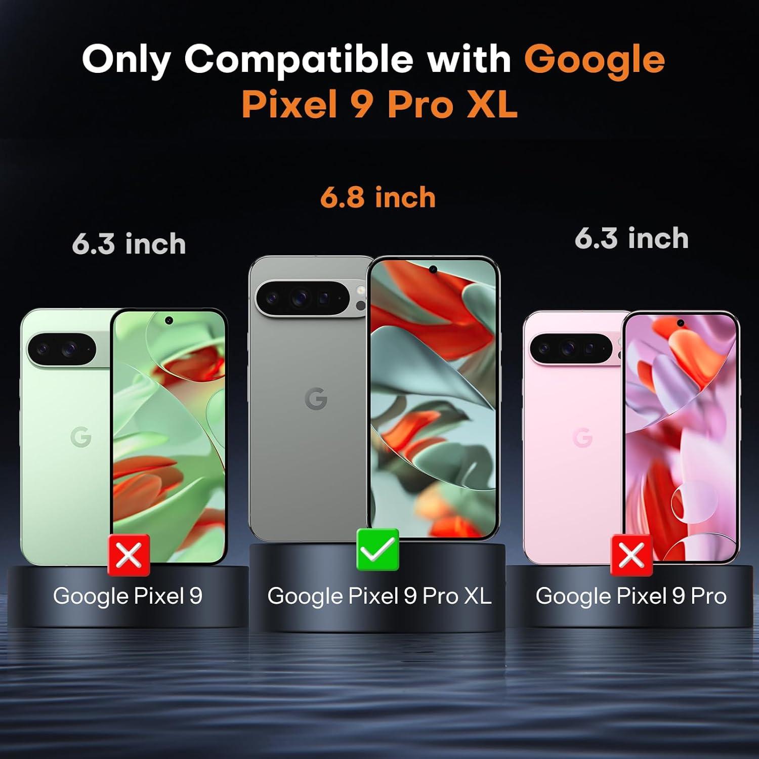 OMOTON Panzer Schutzglas Google Pixel 9 Pro XL 9H Härte 6.8