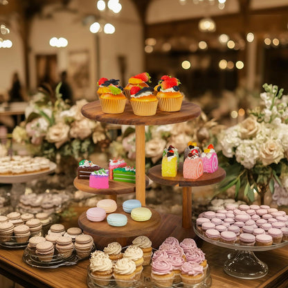 Etagere Tortenständer Cupcake Ständer Holz 4 Etagen Geburtstag