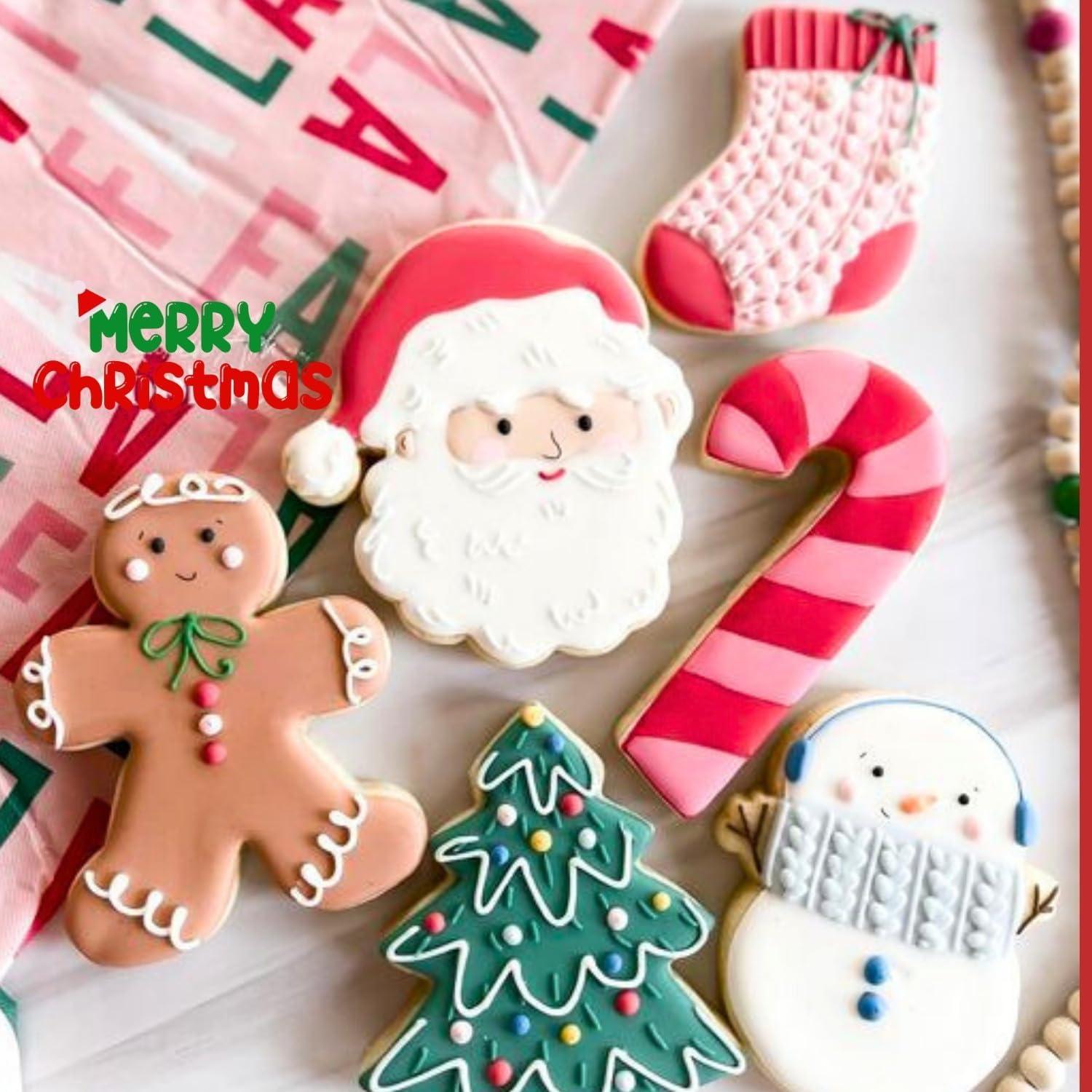 6er Set Weihnachts Ausstechformen Lebkuchenmann Weihnachtsbaum Schneemann
