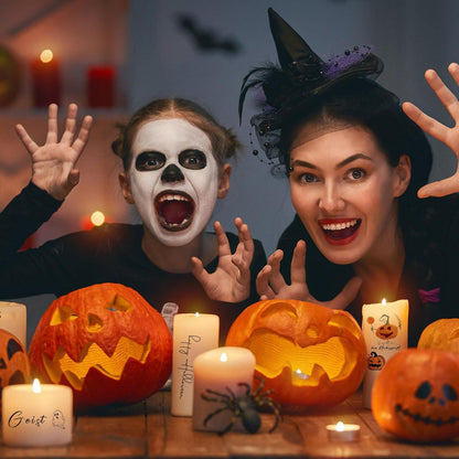 Halloween Kerzentattoos Kürbis Tasse DIY Geschenk A5 Halloween A