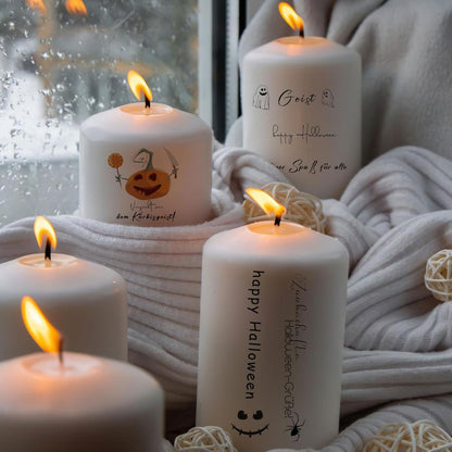 Kerzentattoos Halloween Deko Kürbis Sticker DIY Tasse Geschenk