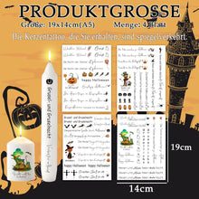 Halloween Kerzentattoos 4er Set Kürbis Deko DIY Geschenk