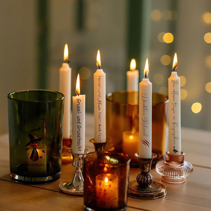 Halloween Kerzentattoos Kürbis DIY Geschenk Kerzen Dekorieren A5