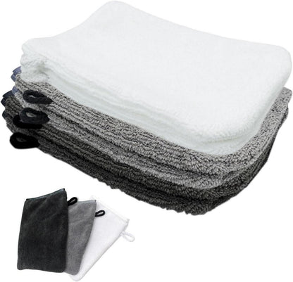 YYTECH Waschhandschuhe 6er Set 100% Baumwolle Frottee 16x21cm weiche