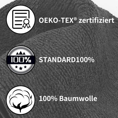 YYTECH Waschhandschuhe 6er Set 100% Baumwolle Frottee 16x21cm weiche