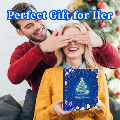 Weihnachtskalender 2024 für Frauen - Schmuck Adventskalender mit 24
