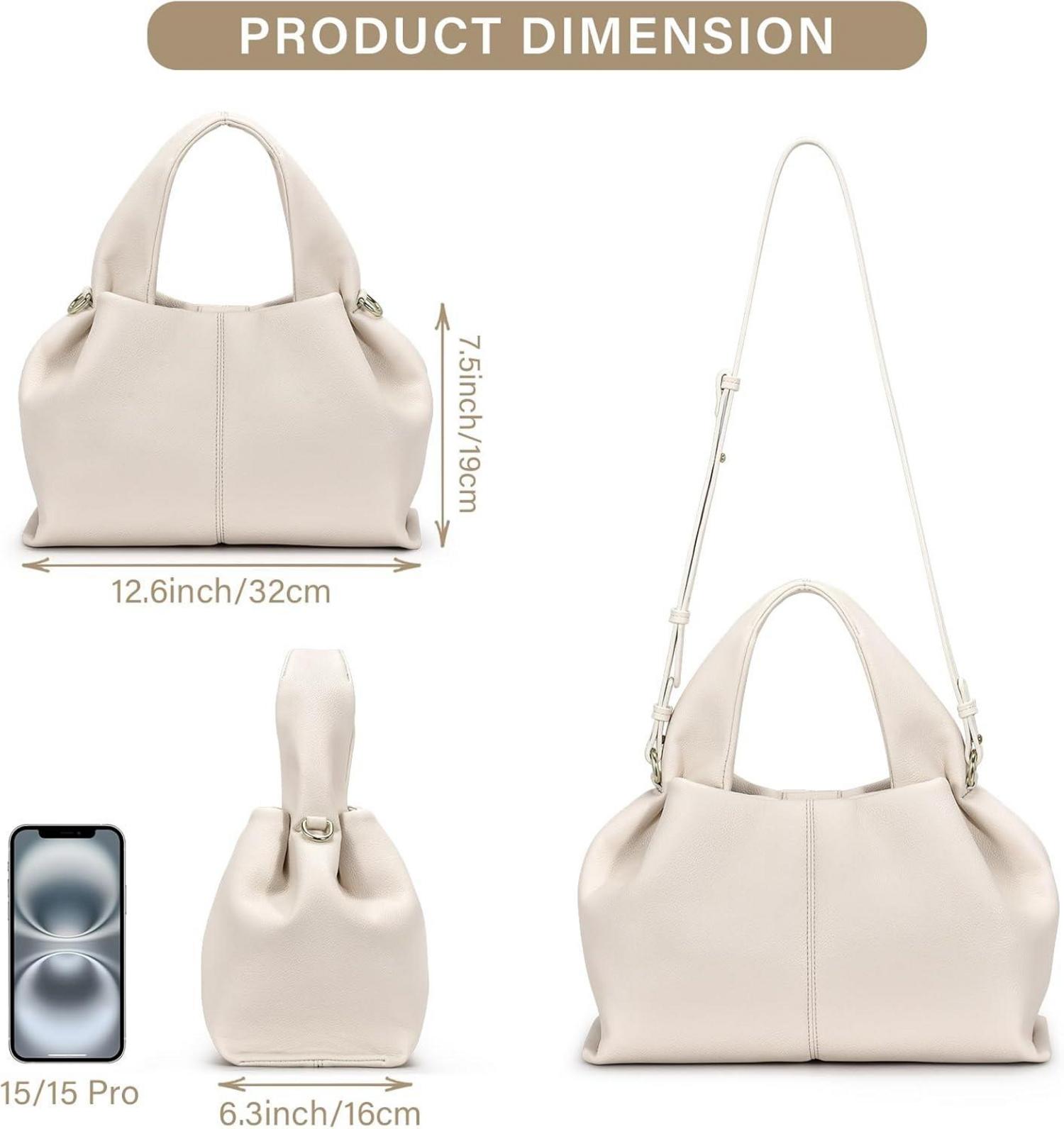 Moderne Damen Handtasche PU Leder Umhängetasche Henkeltasche