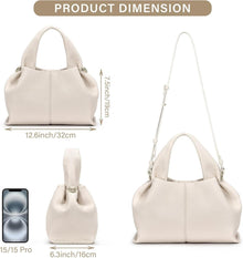 Moderne Damen Handtasche PU Leder Umhängetasche Henkeltasche