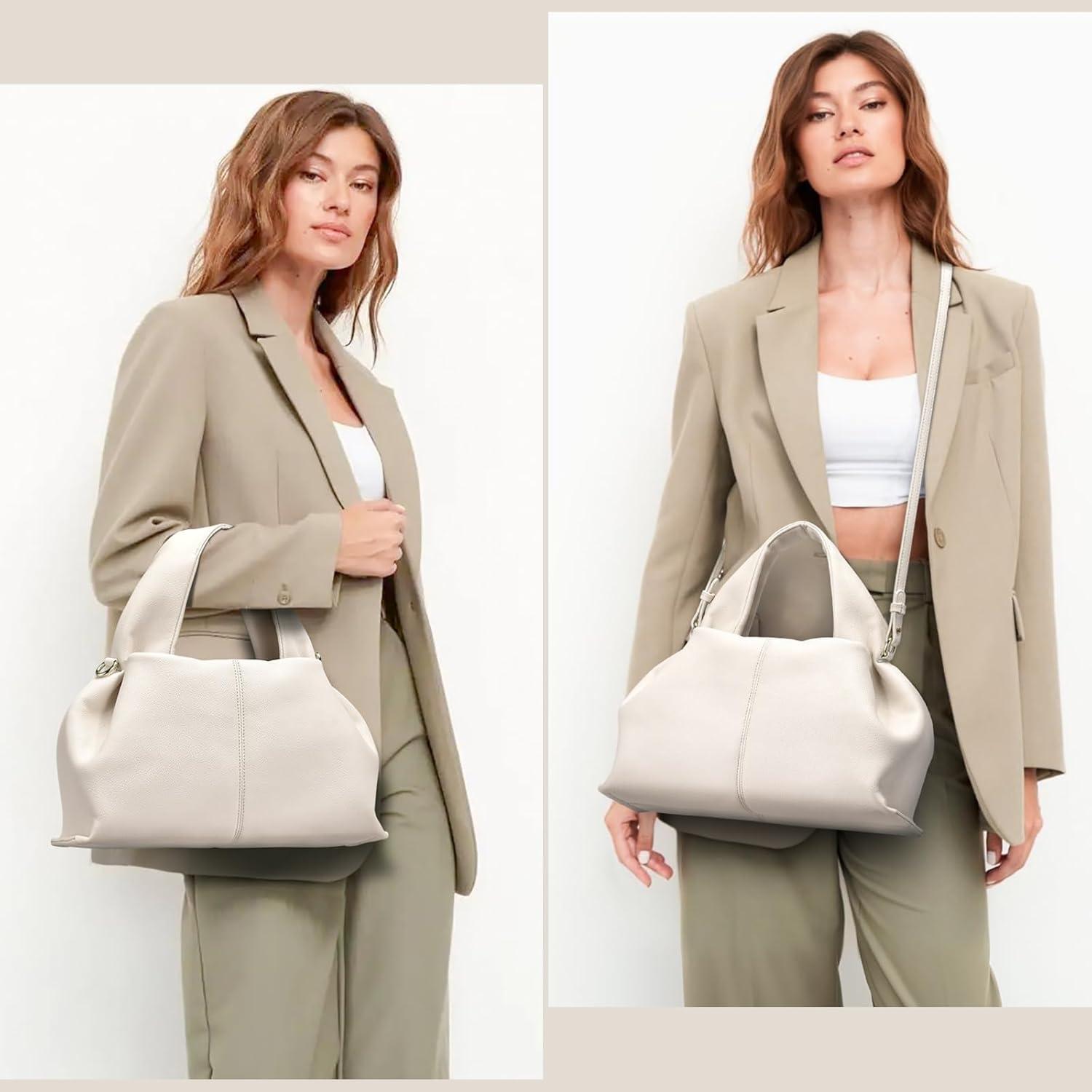 Damen Handtasche Mittelgroß PU Leder Umhängetasche Crossbody
