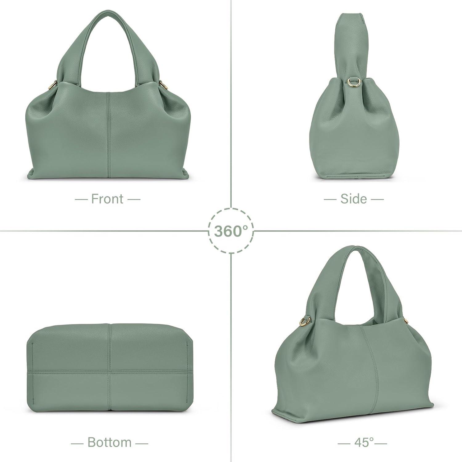 Damen PU Leder Umhängetasche Schultertasche Top Handle Bag