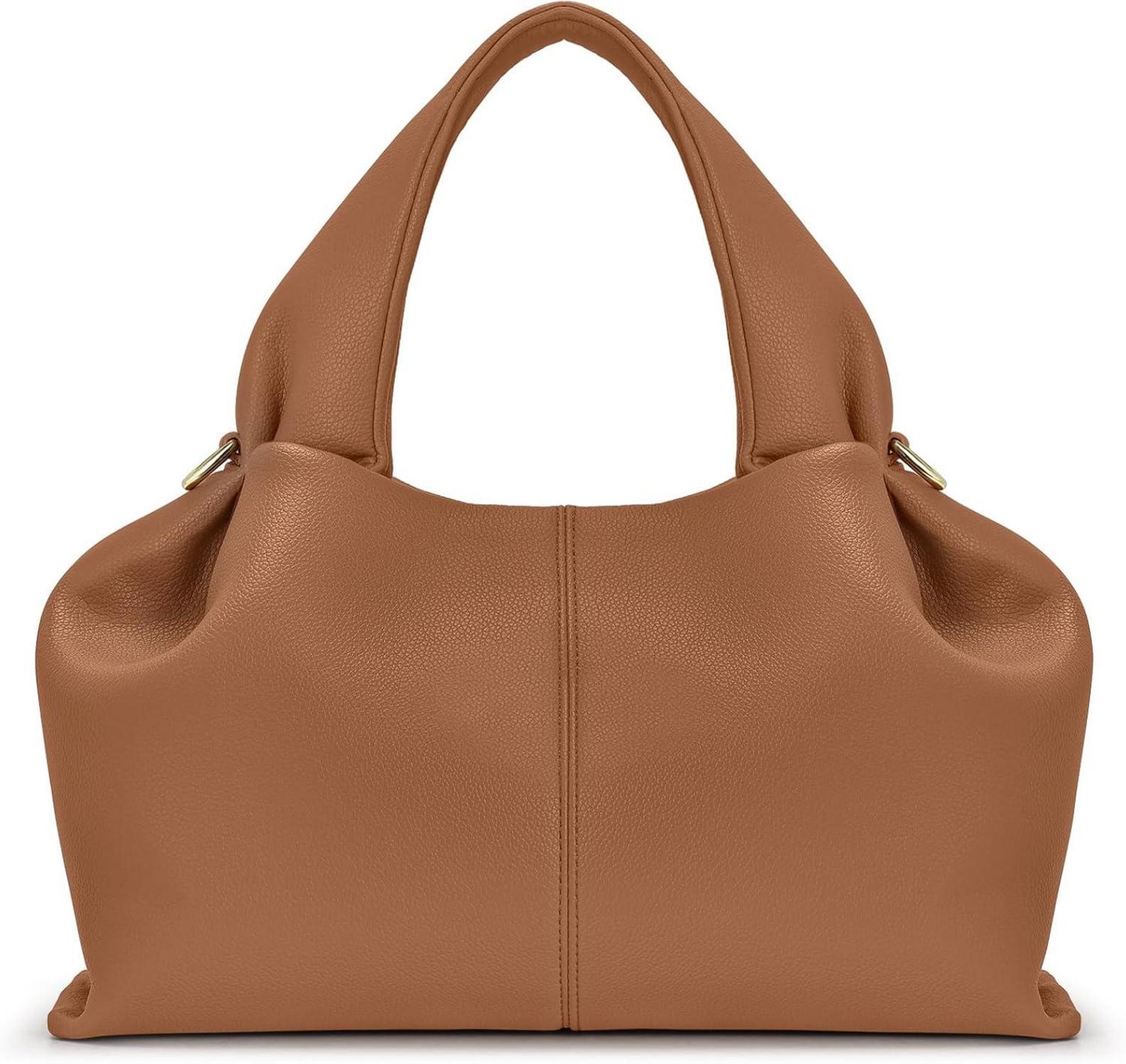 Elegante Knödel-Handtasche PU Leder Umhängetasche Crossbody