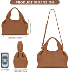 Damen Handtasche PU Leder Umhängetasche Crossbody