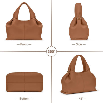 Damen Handtasche PU Leder Umhängetasche Crossbody Schultertasche Beuteltasche