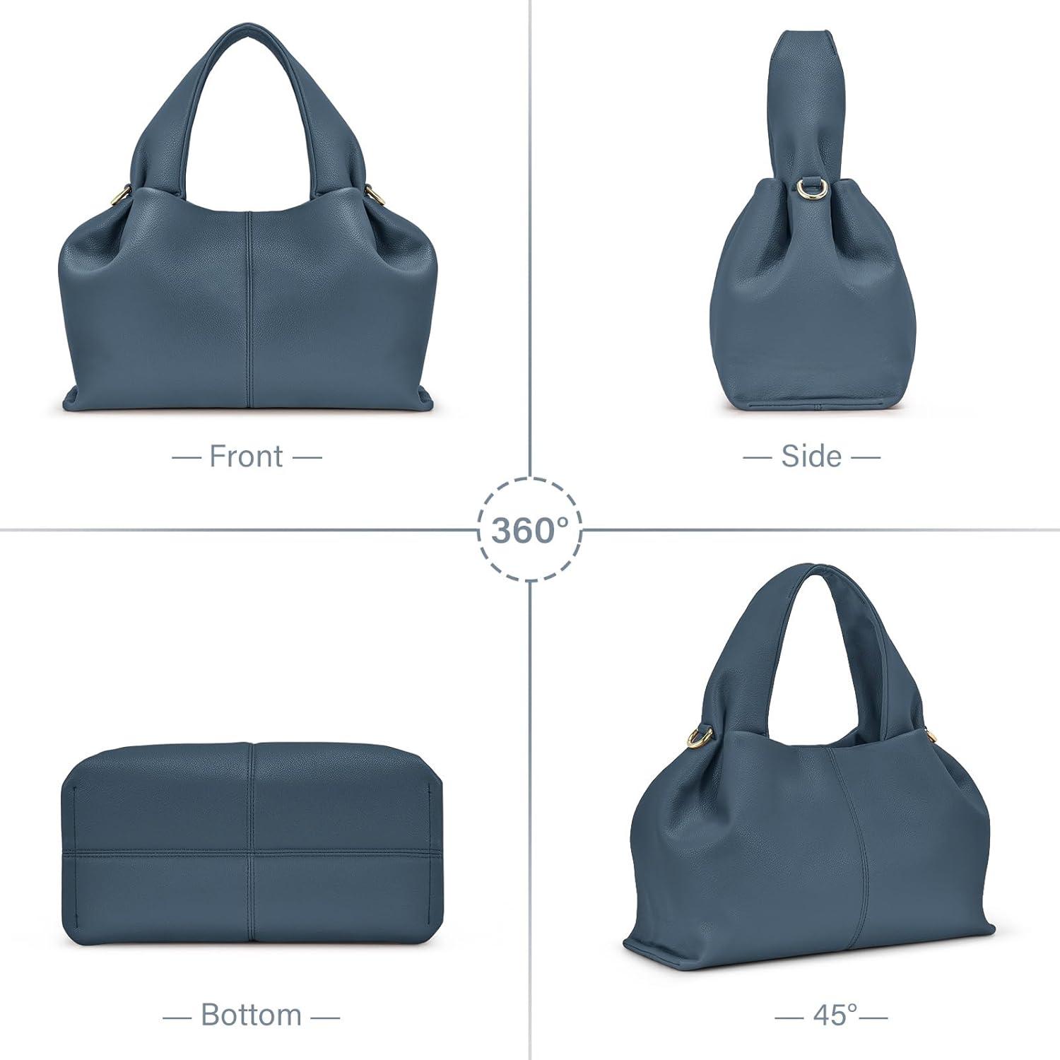 Damen Crossbody Bag Klein Umhängetasche Dumpling Abnehmbarer