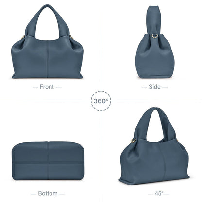 Damen Crossbody Bag Klein Umhängetasche Dumpling Abnehmbarer