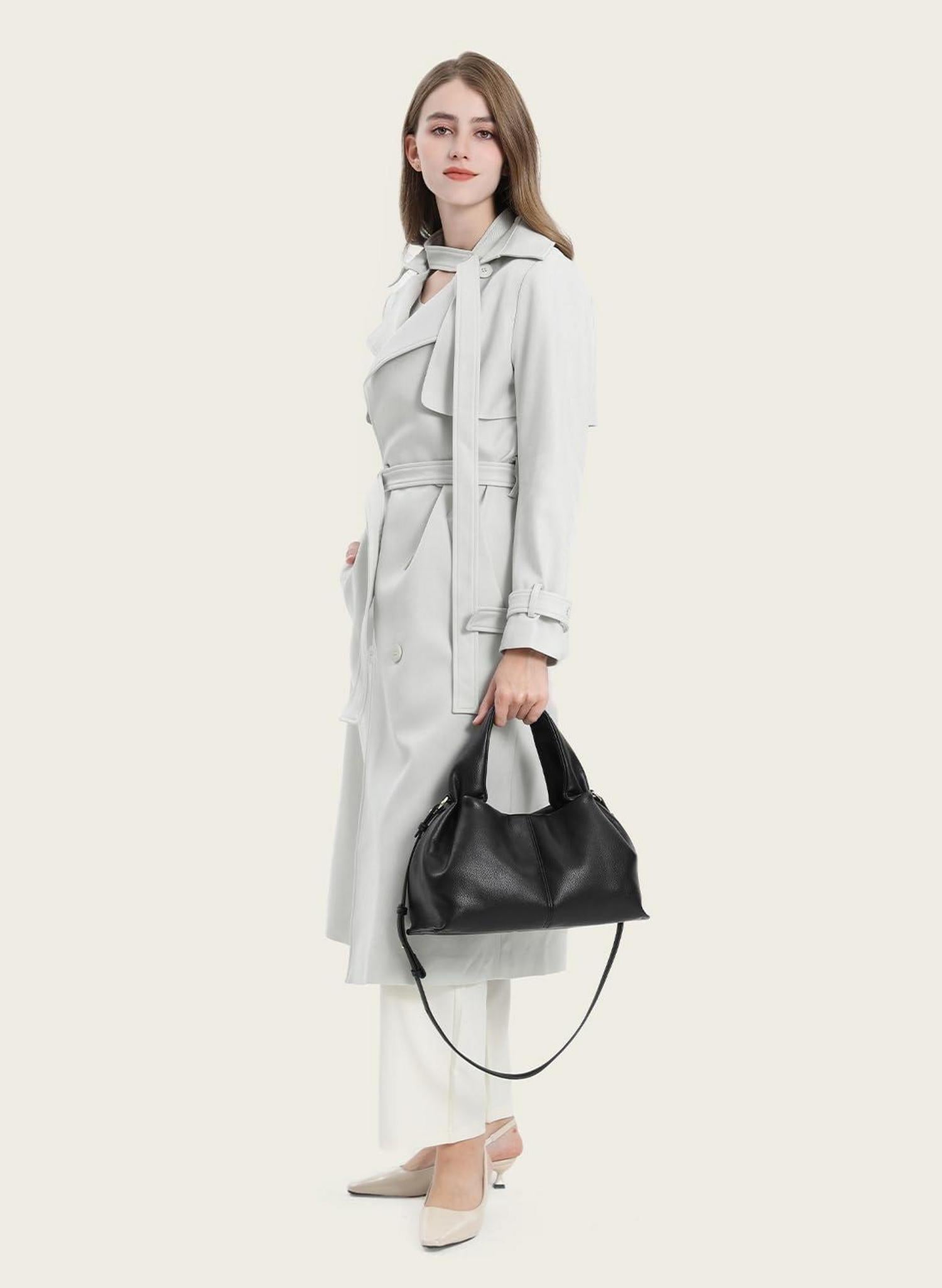 Damen PU Leder Umhängetasche Crossbody Bag Schultertasche Knödel Design
