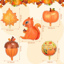 VIKY Herbst Deko Kürbis Luftballons Set Thanksgiving