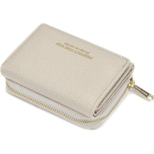 ANYWN Damen Geldbörse klein Münzfach veganes Kunstleder