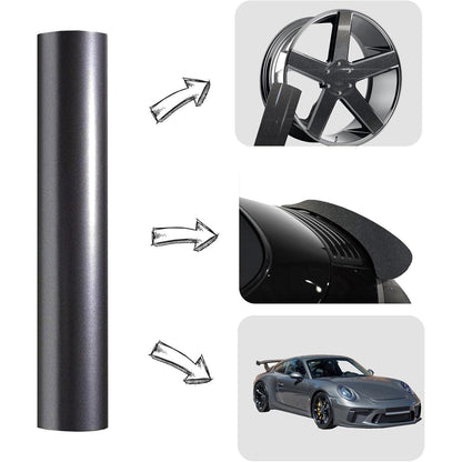 Graue Autofolie Kratzfest 762 x 152 cm – Car Wrapping Folie