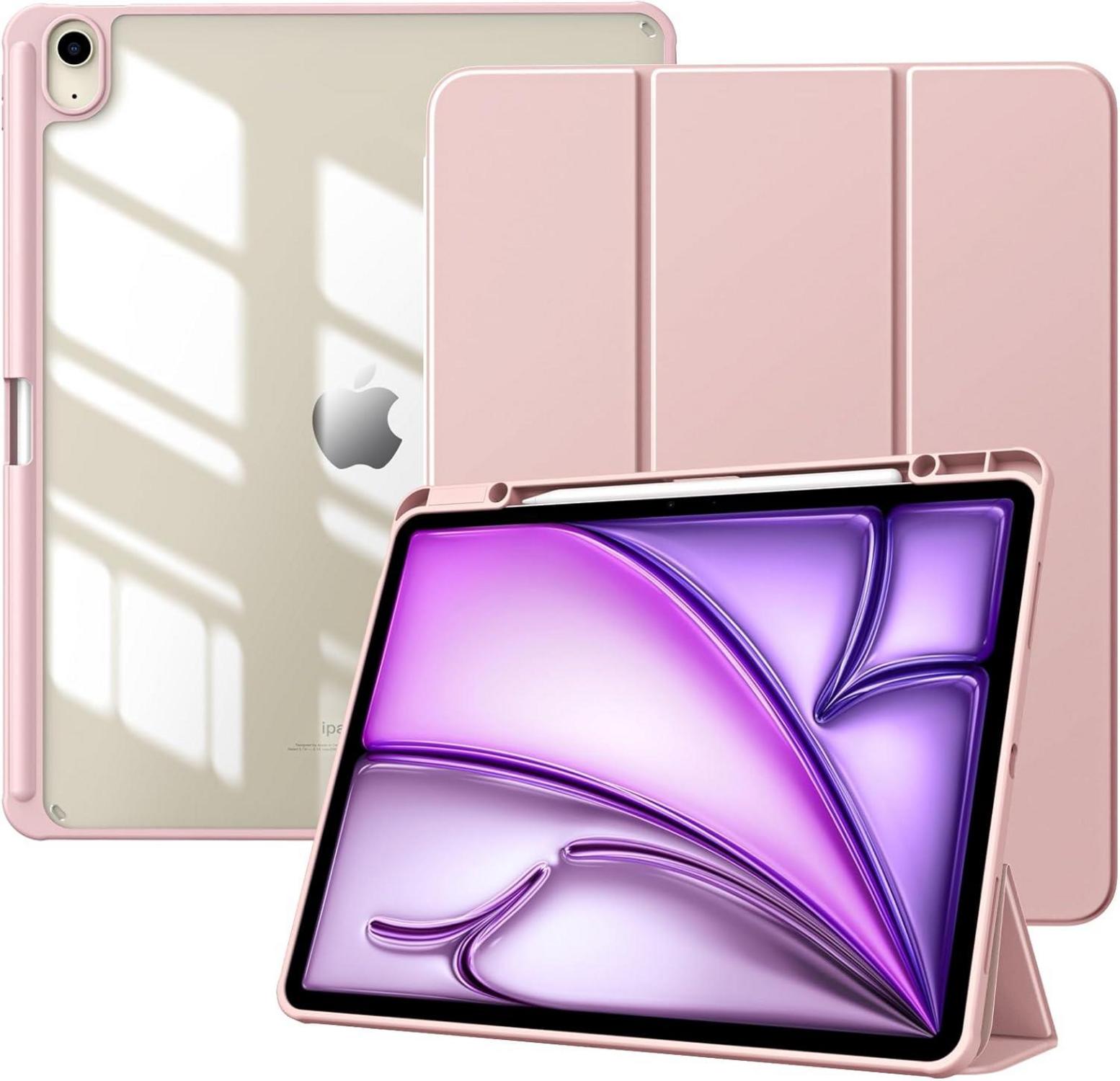 Schutzhülle für iPad Air 13 Zoll 2024 mit Stifthalter transparent