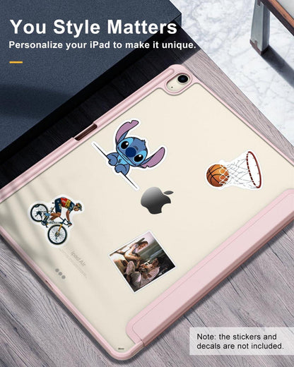 TiMOVO iPad Air 13 Zoll 2024 Hülle Transparent Stifthalter Schutzhülle