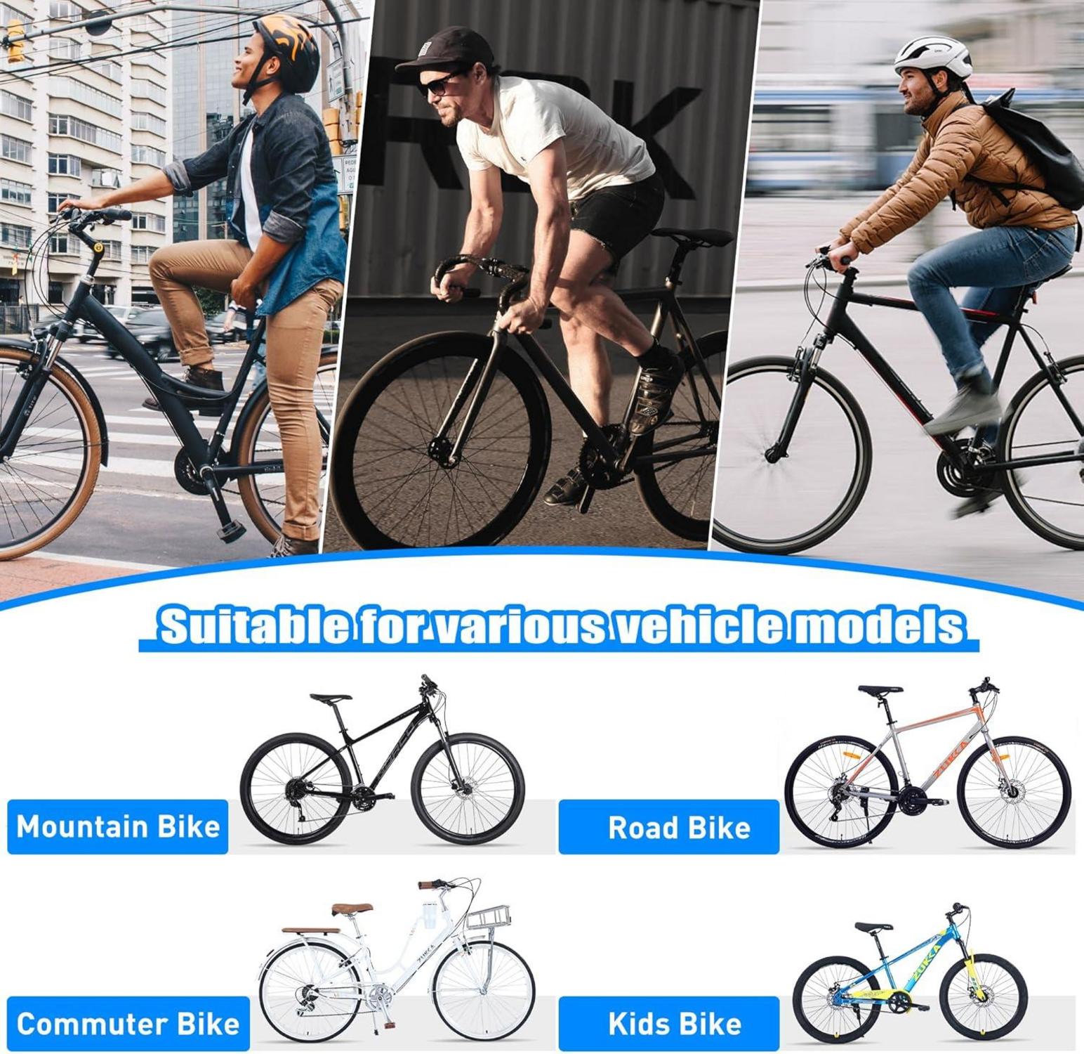 Fahrradständer Freistehender Halter Ständer für Mountainbike Schwarz 2