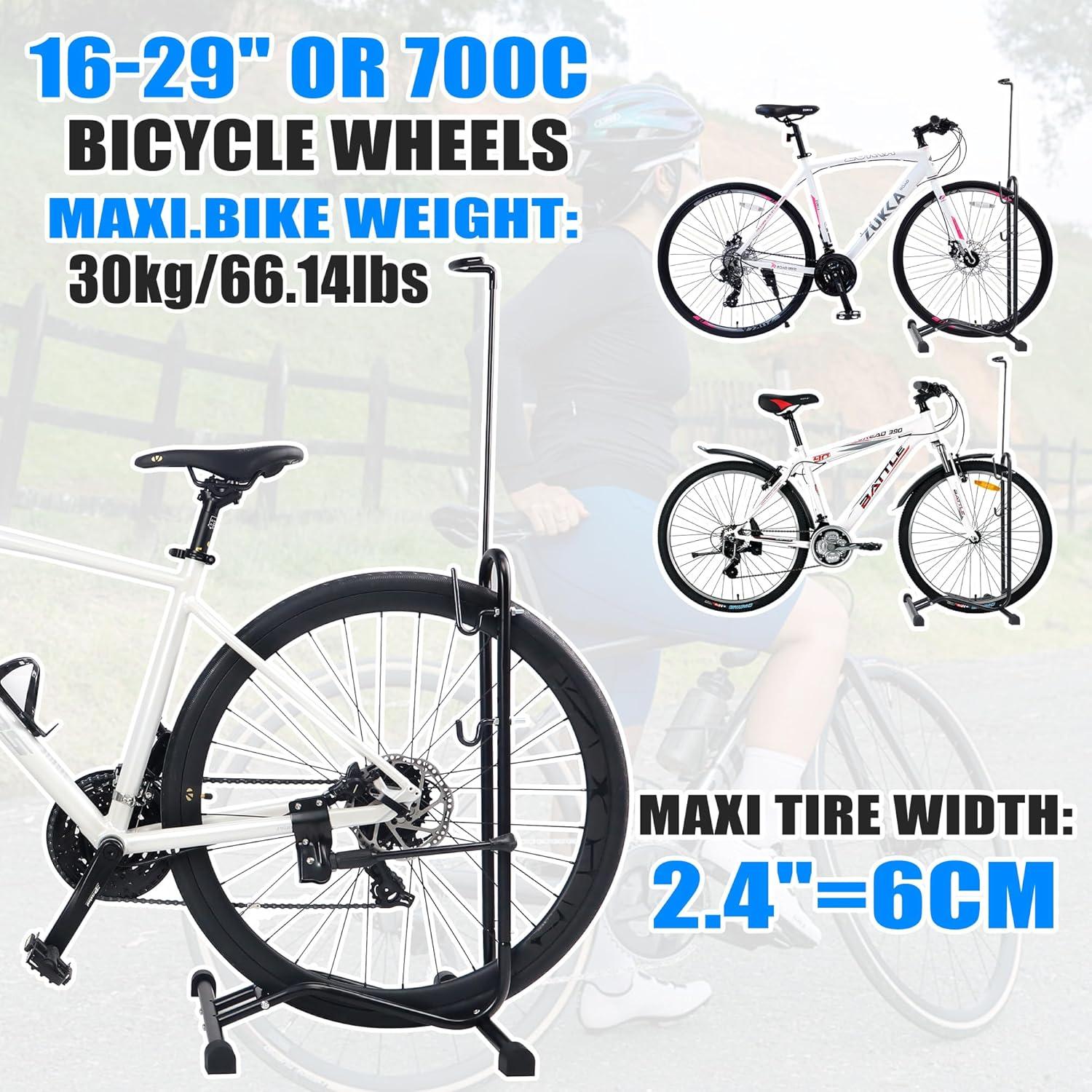 MEGHNA Fahrradständer Professional Bodenständer MTB Rennrad Schwarz