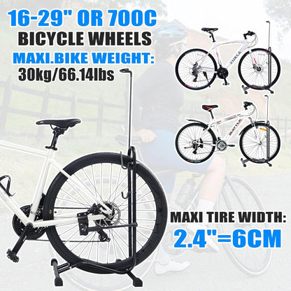 MEGHNA Fahrradständer Professional Bodenständer MTB Rennrad Schwarz