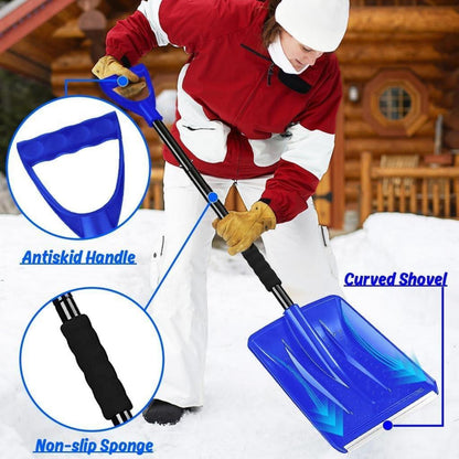 Schneeschaufel 108cm Auto Abnehmbares Design Tragbar Einstellbar Garten betreffend