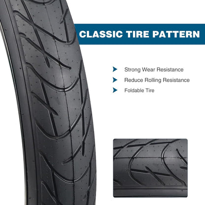 26x3.0 MEGHNA E-Bike Fat Bike Reifen 60 TPI Mantel - 2er Set