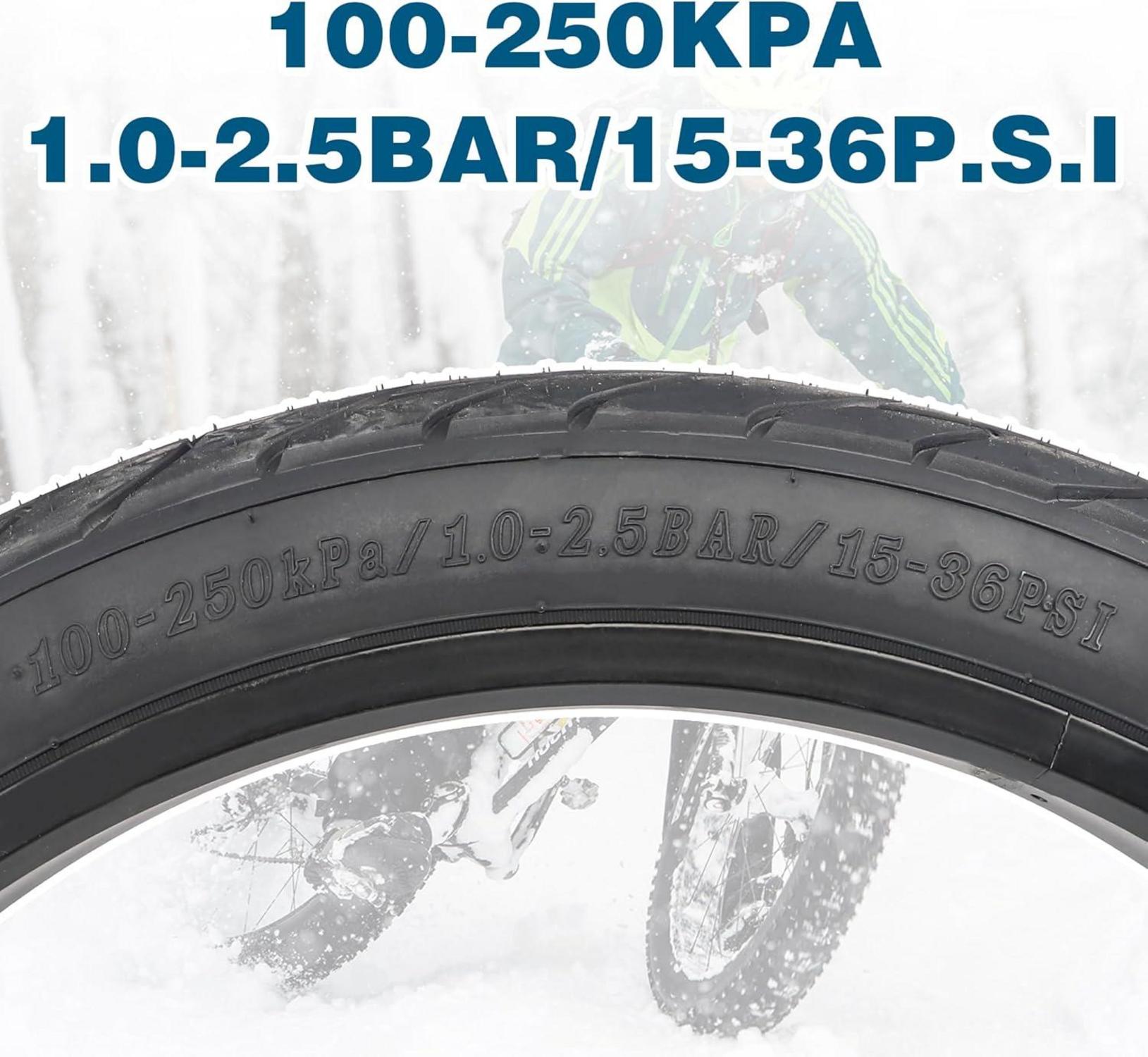 26x3.0 Faltbarer Fat Bike Reifen 60 TPI Pannensicher Snow MTB 2er Set