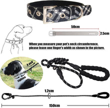 DKDDSSS 2 Stück Hundehalsband und Leine Set für mittlere