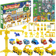 Adventskalender Baufahrzeuge Spielzeug Auto 2024 Kinder Jungen