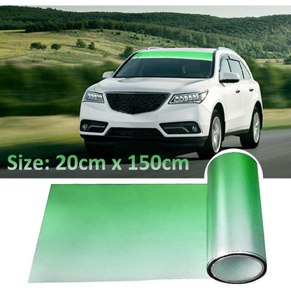 Sonnenschutzfolie Auto Frontscheibe Farbverlauf Grün 150cm