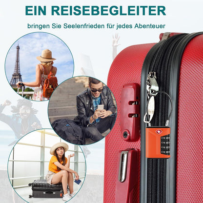 TSA Kofferschloss 4 Stellig Orange 2 Stücke Strandtuch