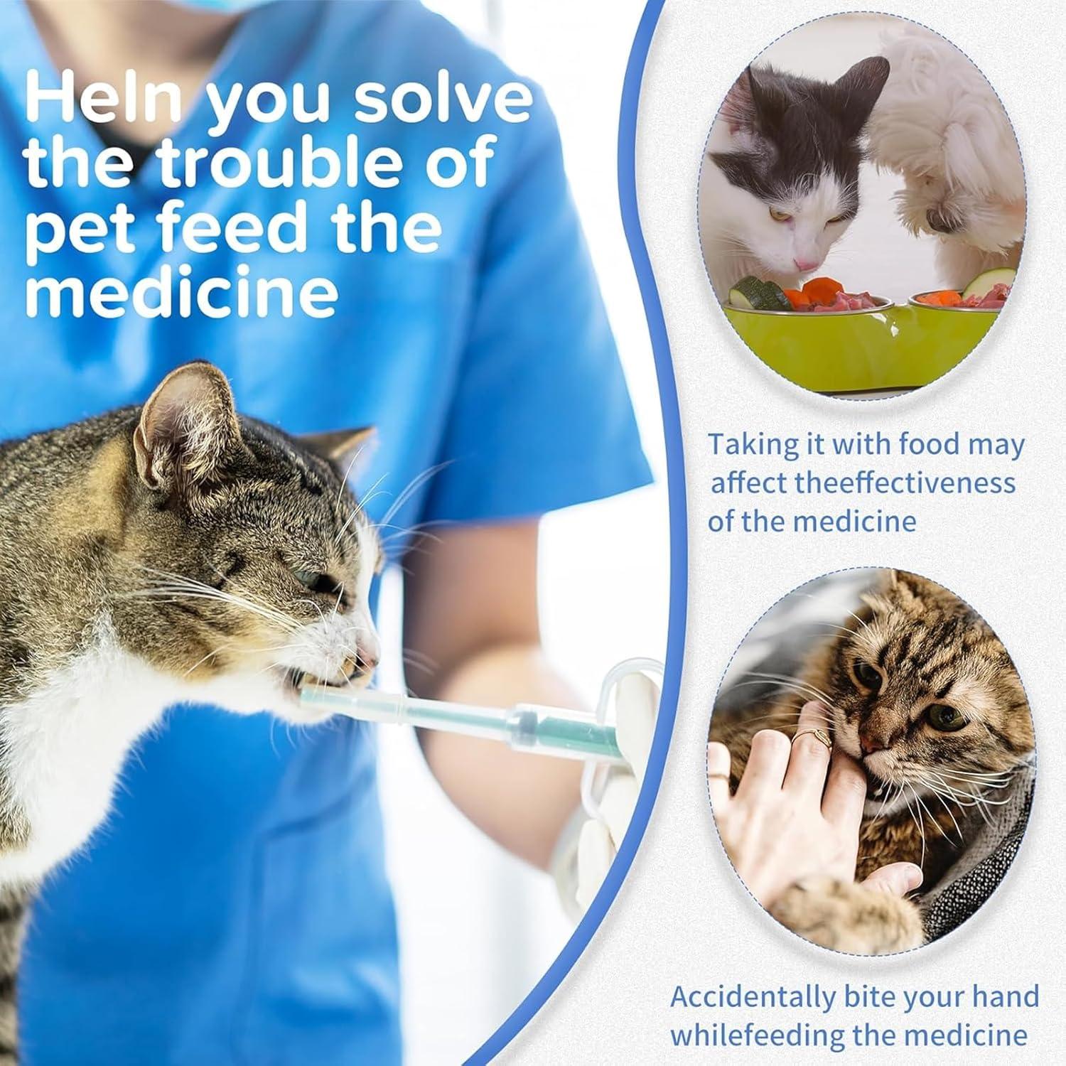 ElevaPulse 7 Stück Tablettengeber für Katzen Hund Pille Assist
