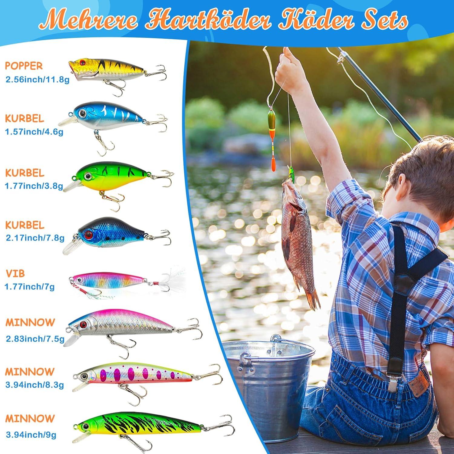 Angel Adventskalender 2024 Köder Set Angler Geschenk Fishing Kit
