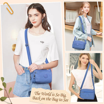 VOBUKE Damen Umhängetasche Nylon Wasserdicht Crossbody Bag