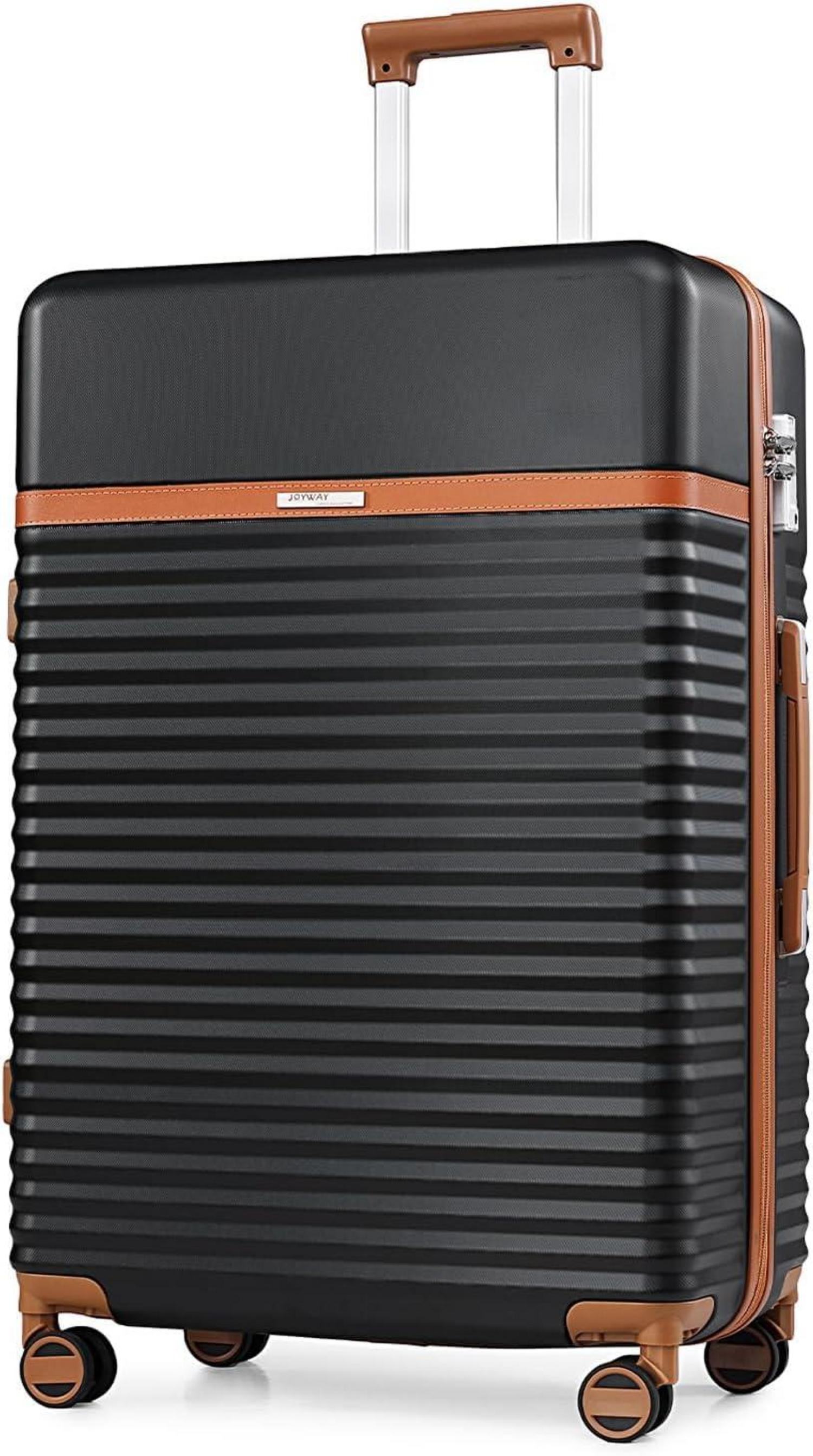 TSA ABS Hartschalen Koffer XL 48x30x76cm 100L Schwarz