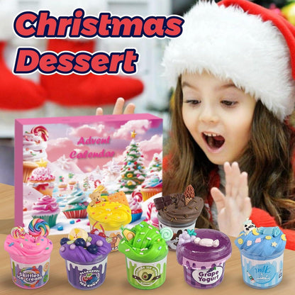 DIY Schleim Adventskalender 2024 für Kinder Fluffy Crystal
