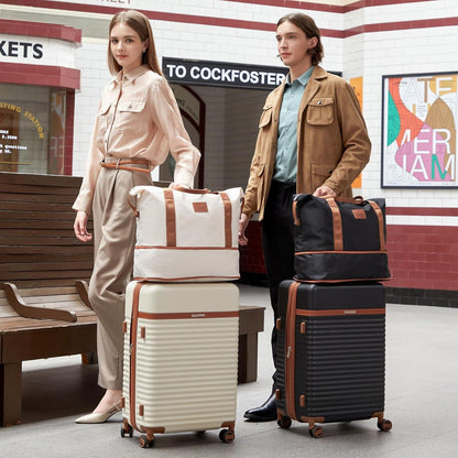 Joyway Mittelgroßer Hartschalen Koffer 4 Rollen TSA Schwarz 65L