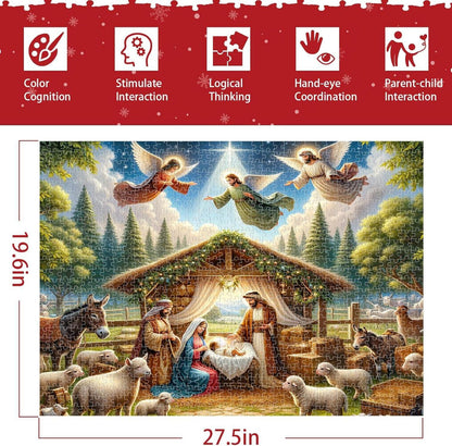 Adventskalender 2024 Kinder Puzzle Weihnachten Countdown