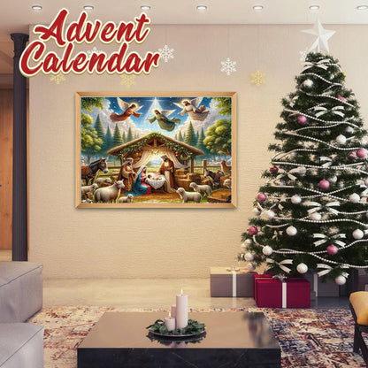 Adventskalender 2024 Kinder Puzzle Weihnachten Jesus 1008 Pcs
