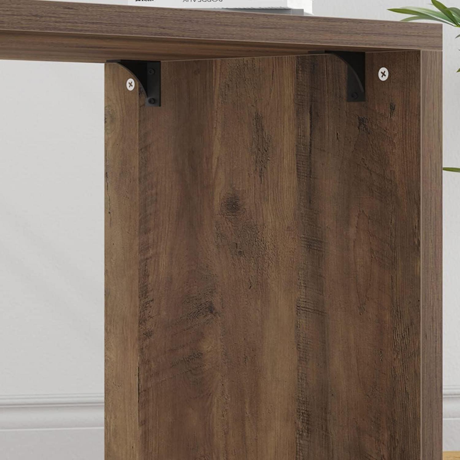 L-Form Schreibtisch Weiß mit Schubladen Stauraum 140x50x76 cm